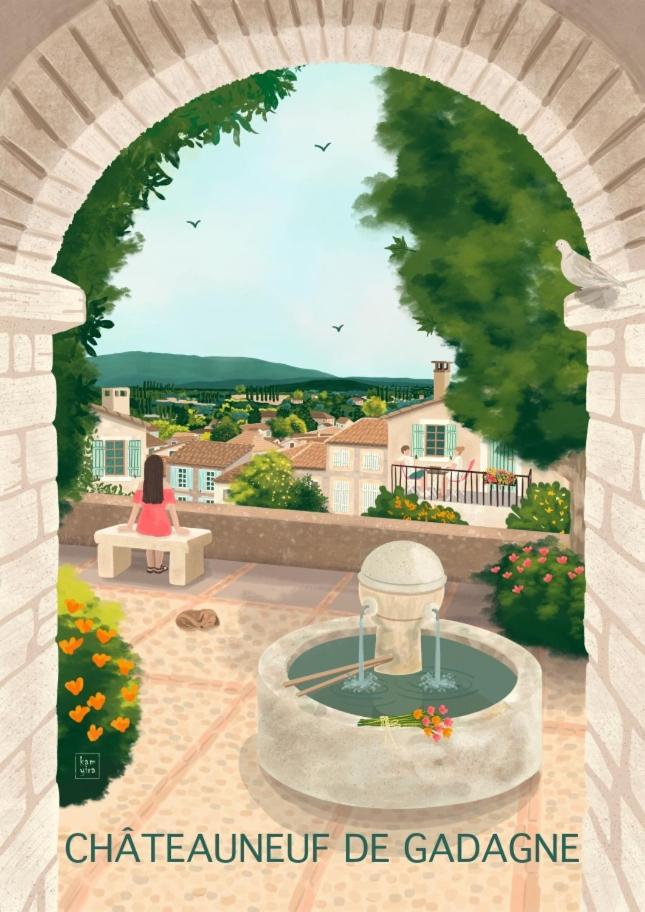 L'Appartement De L'Arche Châteauneuf-de-Gadagne Esterno foto